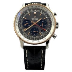 Breitling Navitimer B01 UB0121 43mm Gray Dial 18k Rose Gold Stainless Steel