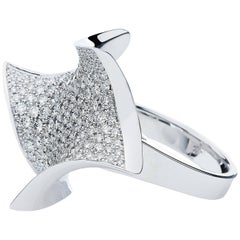 Towe Norlen Mantaray 2.33 Carat Contemporary Diamond Cocktail Ring