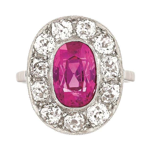 Edwardian Burmese Ruby Diamond Platinum Ring at 1stDibs | edwardian ...