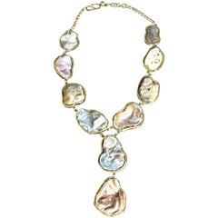 Utha Necklace Drusi Agate Bronze 9