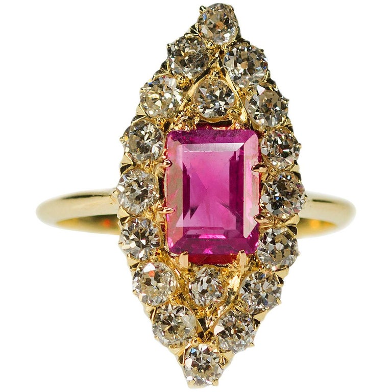 Antique Burma Pink Sapphire Ring For Sale at 1stDibs | antique pink  sapphire rings, pink sapphire ring vintage, pink sapphire vintage ring