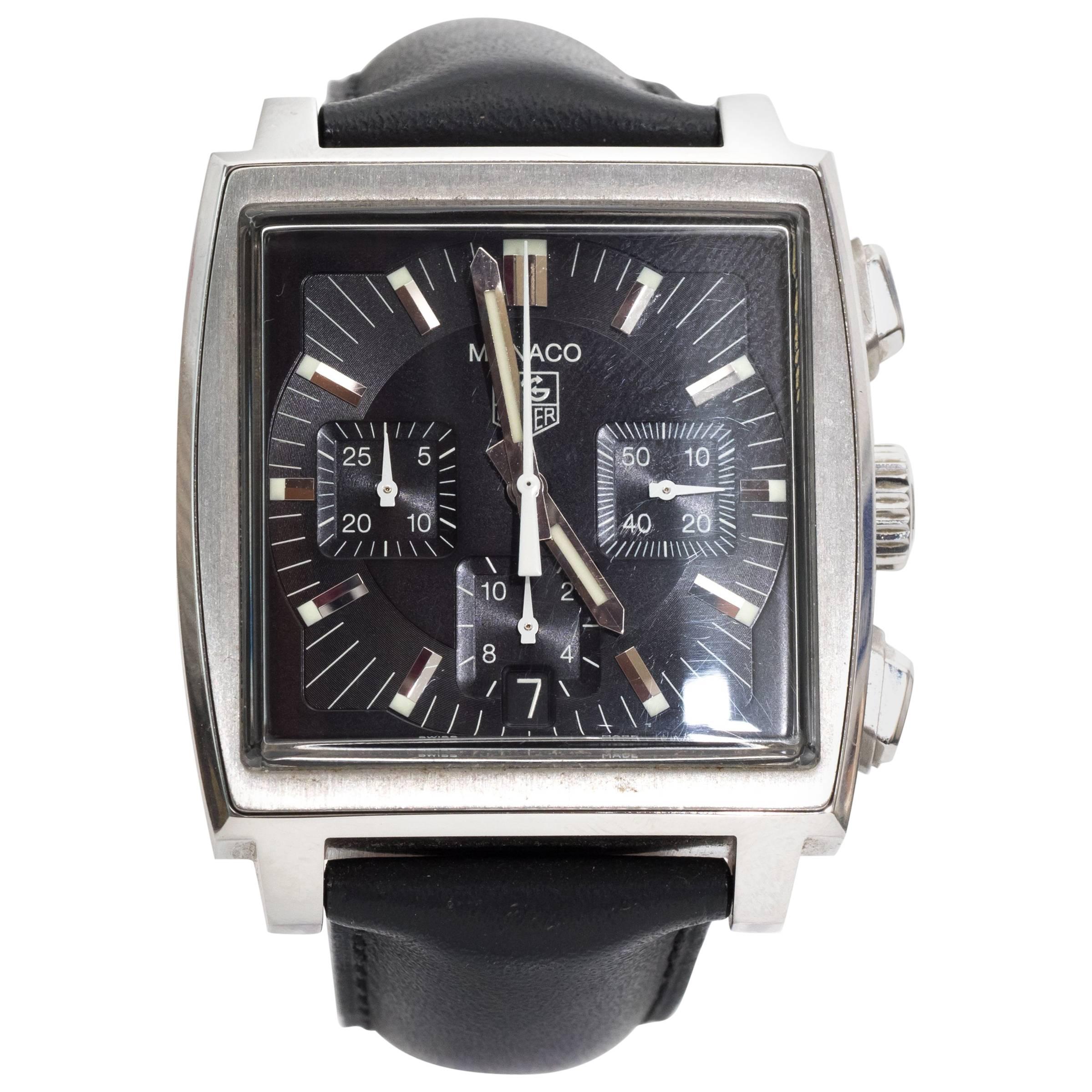  Tag Heuer Monaco Stainless Steel Wristwatch