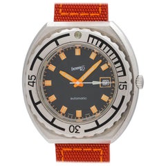 Eberhard & Co. Stainless Steel Diver's Automatic Wristwatch, circa 1970s 9