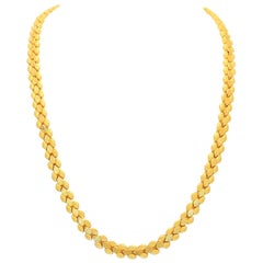Mediterranean Style Gold Necklace