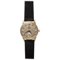 Omega Geneve Yellow Gold Vintage Manual Wristwatch