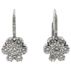 Diamond Drop White Gold Earrings 11