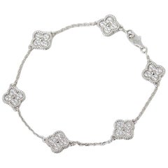 Van Cleef & Arpels Diamond Sweet Alhambra Bracelet