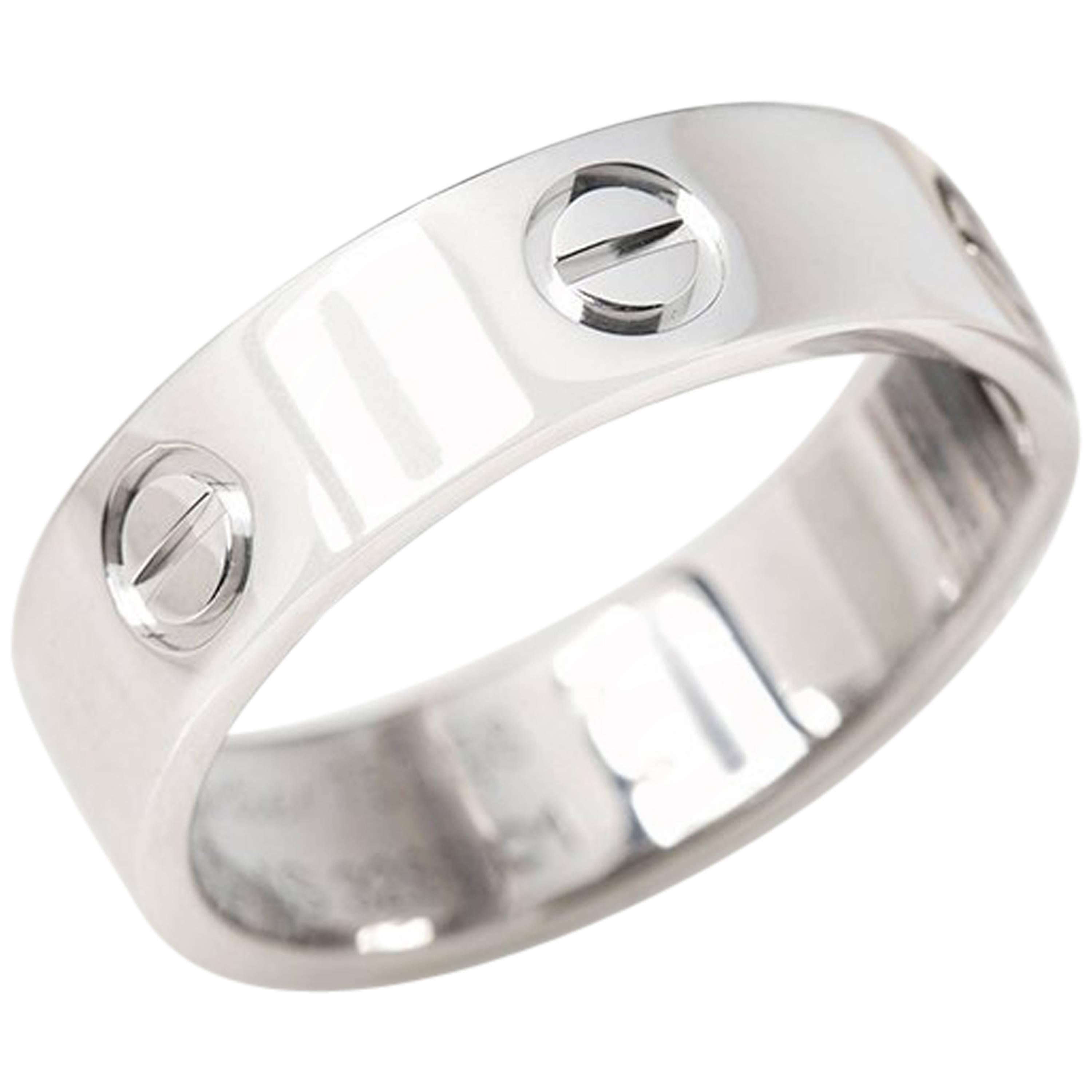 Cartier White Gold Love Ring