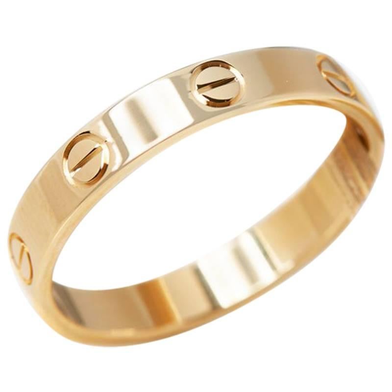 Cartier Yellow Gold Mini Love Ring at 