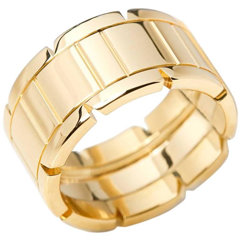 Cartier Yellow Gold Tank Francaise Ring