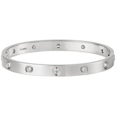 Cartier Love Bracelet White Gold Bangle 2