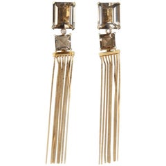 Carla Amorim Smoky Quartz Gold Earrings