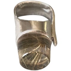 Vivianna Torun "Biot" Period Sterling Silver Modernist Ring (Size 4.5)