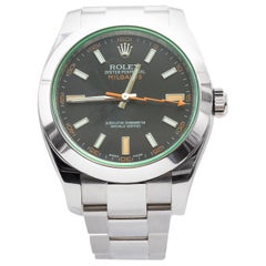 Montre-bracelet Rolex Milgauss automatique en acier inoxydable Réf. 116400:: 2008