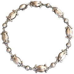 Vintage Georg Jensen Sterling Silver Necklace, No. 15