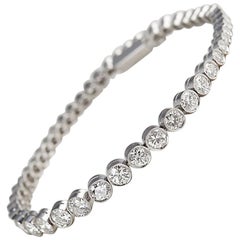 Diamond Platinum Tennis Bracelet