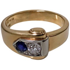 Sapphire and Diamond Ring, 20th Century