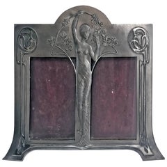 Rare W.M.F Art Nouveau Double Frame, Germany, circa 1900