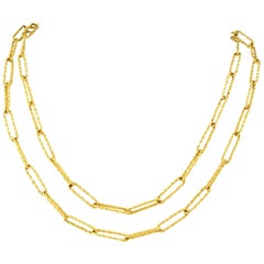 Italian 1970s Long Gold Chain 2