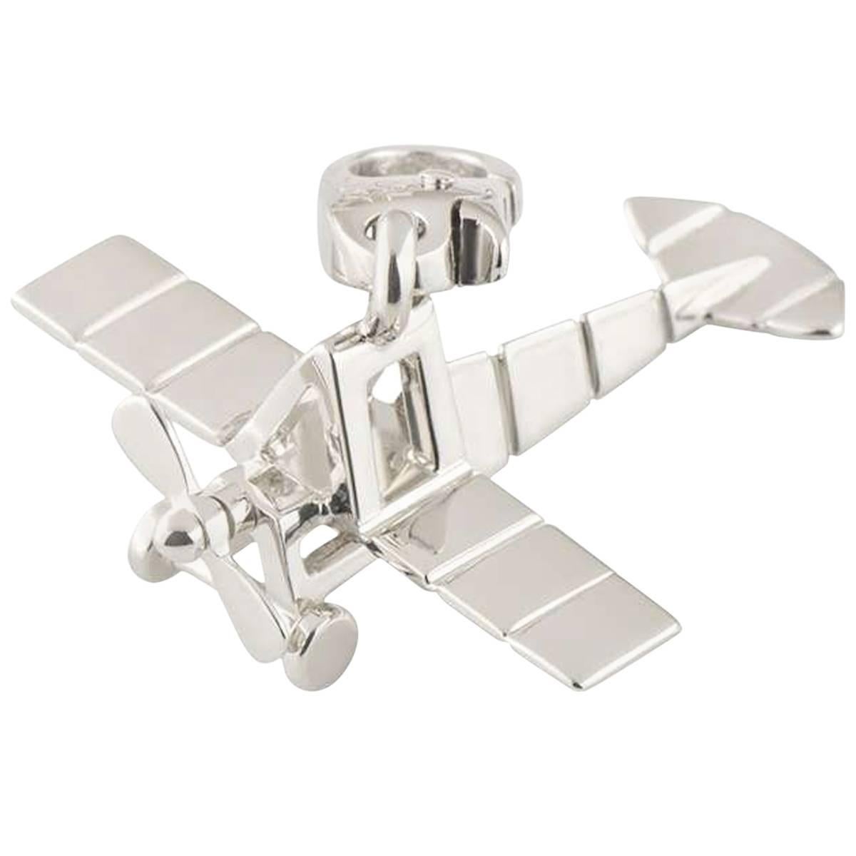 Cartier Airplane White Gold Charm