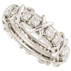 Tiffany & Co. Schlumberger Diamond Ring 1.14 Carat 10