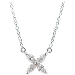 Platinum Tiffany & Co. Victoria Diamond Pendant