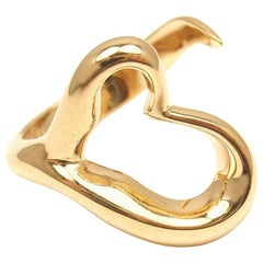 Tiffany & Co. Elsa Peretti Open Heart Yellow Gold Ring