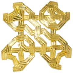 1960 Era Tiffany 
Co. Gold Brooch