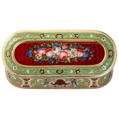 Antique Swiss Enamel Snuff Box