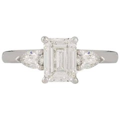 White Gold Diamond Engagement Ring 1.17 Carat 1