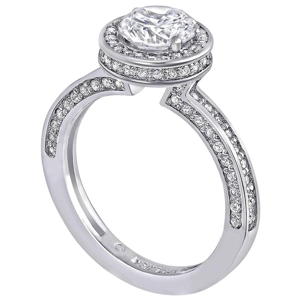 Alex Soldier Eternal Love Diamond Platinum Engagement Ring One of a Kind