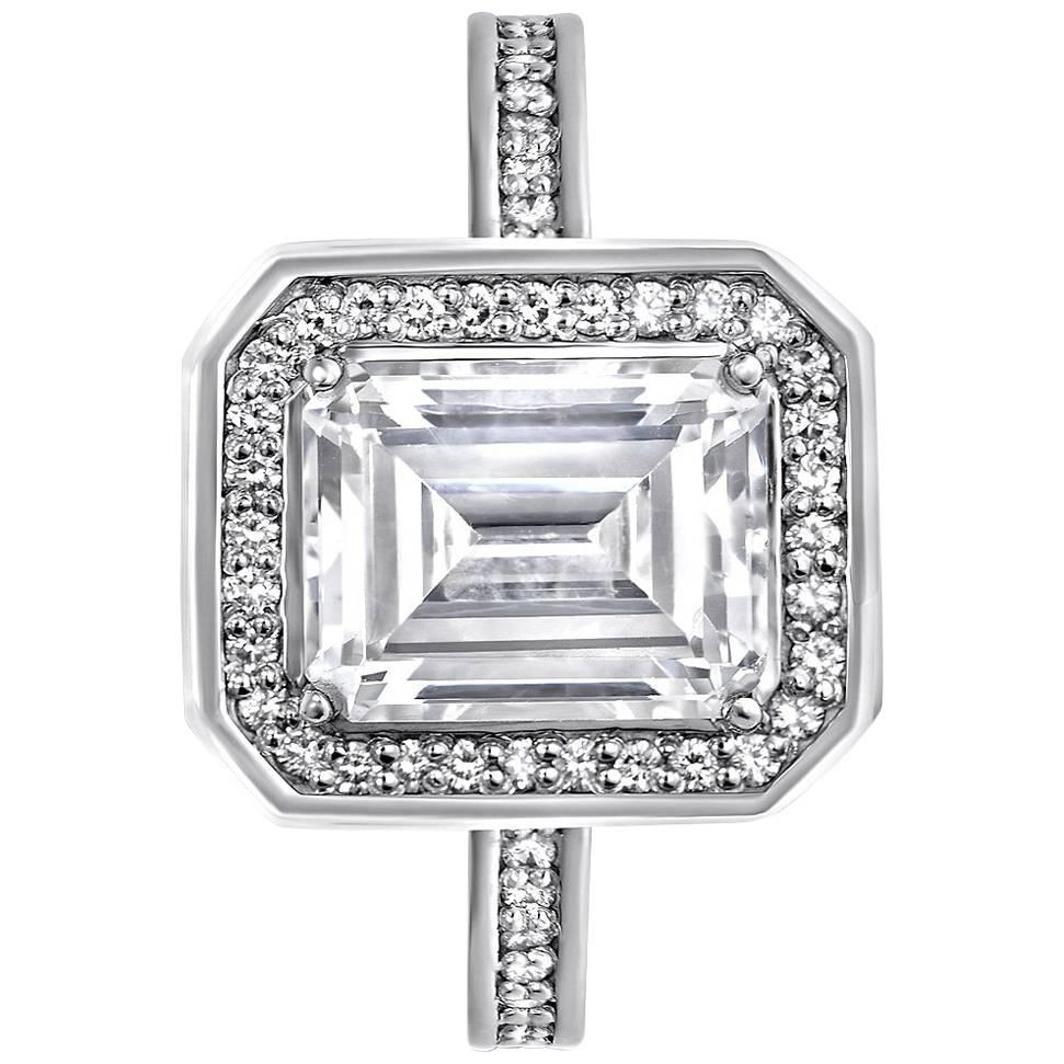 Alex Soldier GIA Certified 1.02 Carat FSI1 Diamond Gold Engagement Ring