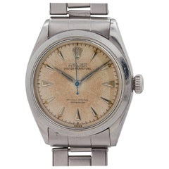 Rolex Stainless Steel Oyster Perpetual Self Winding Wristwatch, circa 1950