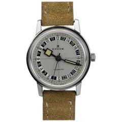 Edox Stainless Steel Incabloc Wristwatch