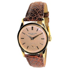 Patek Philippe Yellow Gold Classic Calatrava Manual Wristwatch, circa 1958 7