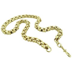 Used Victorian Fancy Albert Watch Chain, Swivel Clip Catch