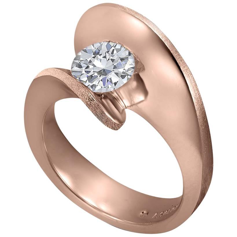 Alex Soldier Dance of Life Diamond Rose Gold Engagement Ring One of a Kind