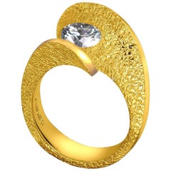 Alex Soldier Dance of Life Diamond Yellow Gold Ring One of a Kind 3