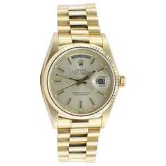 Rolex President Yellow Gold Day Date automatic Wristwatch Ref 18038