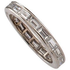 2.00 Carats Baguette Diamond Platinum Eternity Ring