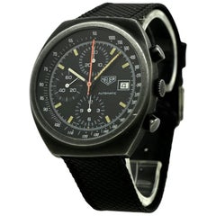 Retro Heuer Leonidas Stainless Steel Pasadena Chronograph PVD Automatic Wristwatch