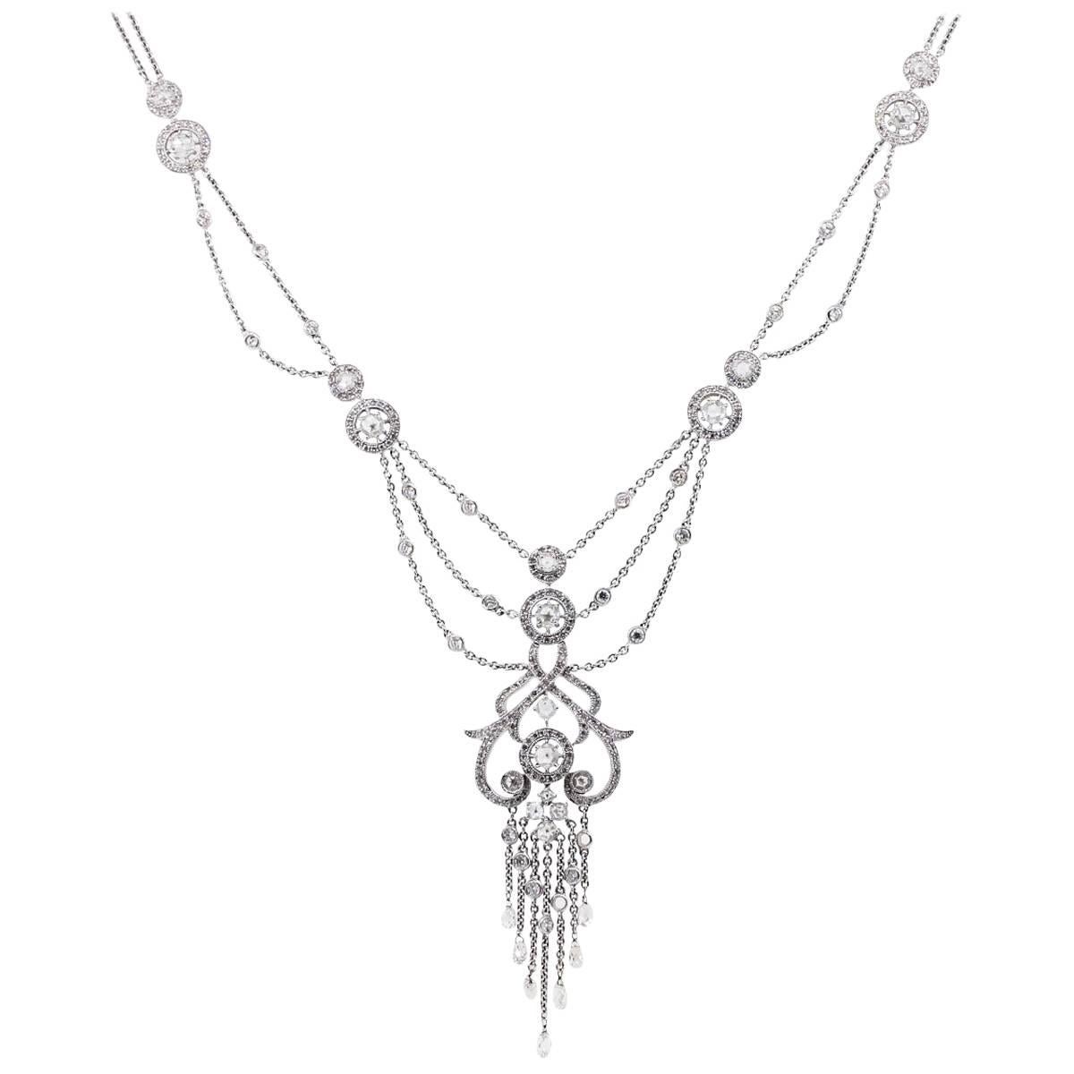Diamond Chandelier Necklace