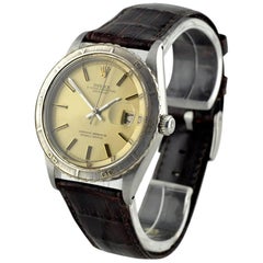 Rolex Stainless Steel Rare Thunderbird Chronometer Automatic Wristwatch Ref 1968