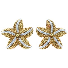 Fine Diamond Starfish Earrings