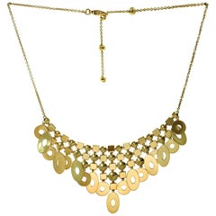 Bulgari Lucea Yellow Gold Chandelier Bib Necklace 4