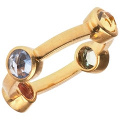Arunashi Multi-Color Sapphire Ring