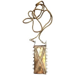 Collier récipient en or indonésienne, Central Flores, 19e siècle