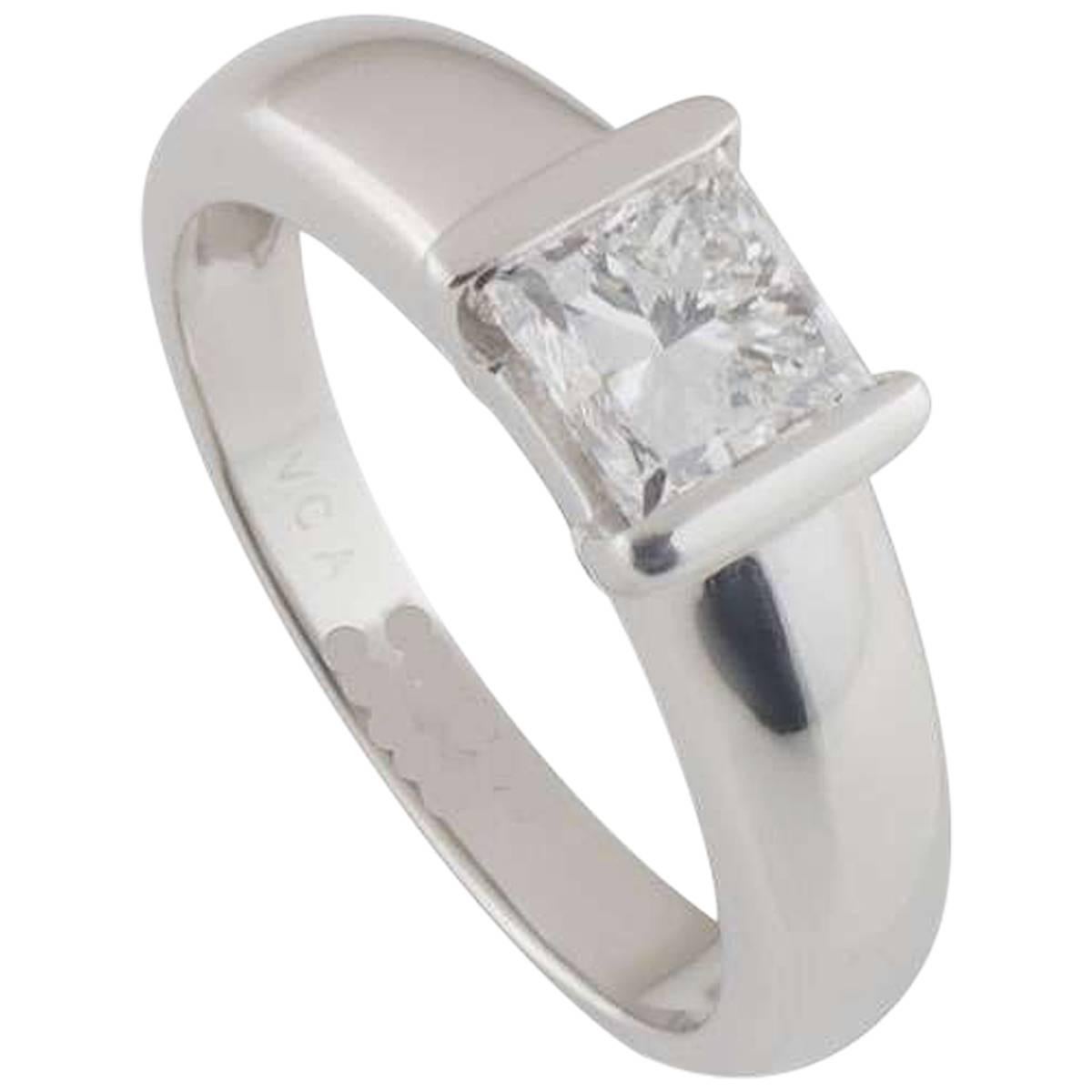 Van Cleef & Arpels Diamond Engagement Ring 1.01 Carat