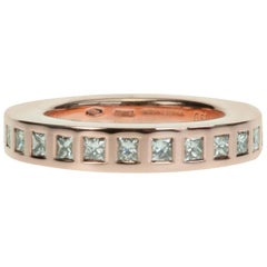 Chic Vhernier 18 Karat Rose Gold and Diamond "Rewind One" Stackable Band