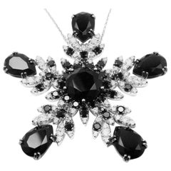 Pasquale Bruni 70Queen Diamond Black Agate White Gold Pendant Necklace